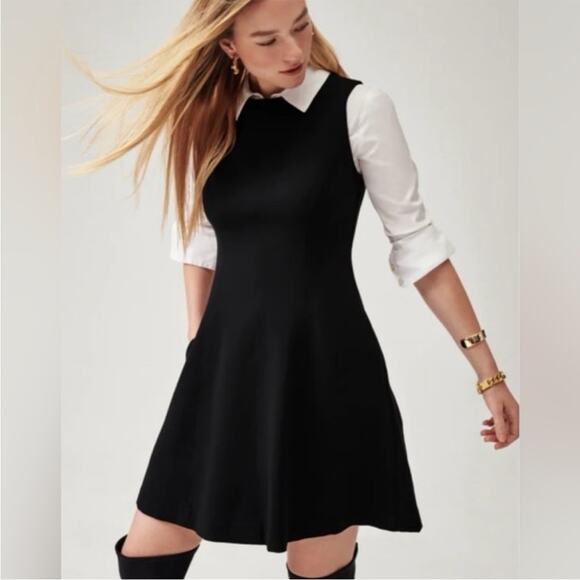 Spanx fit & flare dress with pockets black medium New - Picture 3 of 11